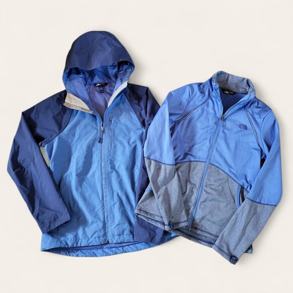The North Face 3 in 1 Triclimate Dryvent Blue Coat Womens Medium Hooded Full Zip - Picture 1 of 14